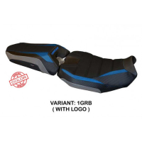 HOUSSE DE SELLE COMPATIBLE YAMAHA TRACER 900 (18-20) MODÈLE DENVER 1 SPECIAL CO - Type : STANDARD, Logo : AVEC LOGO, Couleur : ARGENT BLEU