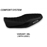 HOUSSE DE SELLE COMPATIBLE YAMAHA XSR 700 (16-20) MODÈLE DAGDA SPECIAL COLOR - Logo : AVEC LOGO, Couleur : NOIR, Type : CONFORT 