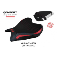 HOUSSE DE SELLE COMPATIBLE YAMAHA R7 (21-22) MODÈLE THERA - Logo : AVEC LOGO, Couleur : BLEU, Type : CONFORT