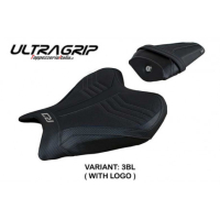 HOUSSE DE SELLE COMPATIBLE YAMAHA R7 (21-22) MODÈLE THERA - Logo : AVEC LOGO, Couleur : BLEU, Type : CONFORT