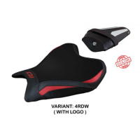 HOUSSE DE SELLE COMPATIBLE YAMAHA R7 (21-22) MODÈLE THERA - Couleur : NOIR, Type : CONFORT, Logo : AVEC LOGO