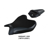 HOUSSE DE SELLE COMPATIBLE YAMAHA R7 (21-22) MODÈLE THERA - Logo : AVEC LOGO, Couleur : ROUGE BLANC, Type : CONFORT