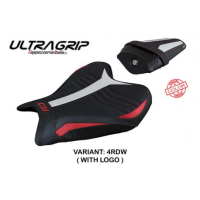 HOUSSE DE SELLE COMPATIBLE YAMAHA R7 (21-22) MODÈLE THERA - Logo : AVEC LOGO, Couleur : ROUGE BLANC, Type : CONFORT