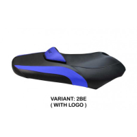 HOUSSE DE SELLE COMPATIBLE YAMAHA T-MAX (01-07) MODÈLE ANTONIO - Logo : AVEC LOGO, Couleur : ARGENT, Type : STANDARD 