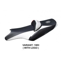 HOUSSE DE SELLE COMPATIBLE YAMAHA T-MAX (08-16) MODÈLE ROSARIO - Logo : AVEC LOGO, Couleur : GRIS GRIS, Type : STANDARD