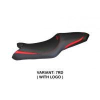 HOUSSE DE SELLE COMPATIBLE YAMAHA XJ6 / XJ6 DIVERSION (08-15) MODÈLE RAGUSA - Logo : AVEC LOGO, Couleur : ROUGE, Type : STANDARD