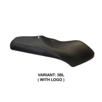 HOUSSE DE SELLE COMPATIBLE YAMAHA X-MAX 250 (05-09) MODÈLE SERGIO - Couleur : NOIR, Type : STANDARD, Logo : AVEC LOGO