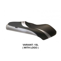 HOUSSE DE SELLE COMPATIBLE YAMAHA X-MAX 250 (05-09) MODÈLE SERGIO - Couleur : NOIR, Type : STANDARD, Logo : AVEC LOGO