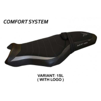 HOUSSE DE SELLE COMPATIBLE YAMAHA MT-10 (17-22) MODÈLE ARSENAL 1 - Couleur : NOIR, Type : CONFORT, Logo : AVEC LOGO