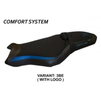 HOUSSE DE SELLE COMPATIBLE YAMAHA MT-10 (17-22) MODÈLE ARSENAL 1 - Type : CONFORT, Logo : AVEC LOGO, Couleur : ARGENT