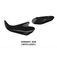 HOUSSE DE SELLE COMPATIBLE YAMAHA MT-07 (14-17) MODÈLE STROMBOLI - Type : STANDARD, Logo : AVEC LOGO, Couleur : GRIS GRIS