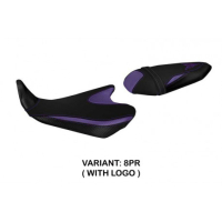 HOUSSE DE SELLE COMPATIBLE YAMAHA MT-07 (14-17) MODÈLE STROMBOLI - Logo : AVEC LOGO, Couleur : VIOLET, Type : STANDARD