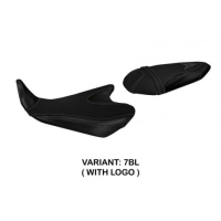 HOUSSE DE SELLE COMPATIBLE YAMAHA MT-07 (14-17) MODÈLE STROMBOLI - Logo : AVEC LOGO, Couleur : JAUNE, Type : STANDARD