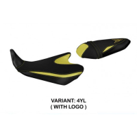 HOUSSE DE SELLE COMPATIBLE YAMAHA MT-07 (14-17) MODÈLE STROMBOLI - Logo : AVEC LOGO, Couleur : JAUNE, Type : STANDARD