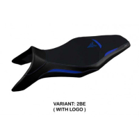 HOUSSE DE SELLE COMPATIBLE YAMAHA MT-09 (13-20) MODÈLE ASHA - Couleur : ORANGE, Type : CONFORT, Logo : AVEC LOGO