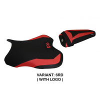 HOUSSE DE SELLE COMPATIBLE YAMAHA R1 (15-22) MODÈLE BILBAO 2 - Logo : AVEC LOGO, Couleur : NOIR, Type : STANDARD