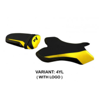 HOUSSE DE SELLE COMPATIBLE YAMAHA R1 (04-06) MODÈLE ARGO 3 - Logo : AVEC LOGO, Couleur : JAUNE, Type : STANDARD