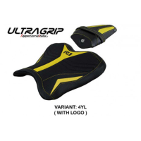 HOUSSE DE SELLE COMPATIBLE YAMAHA R1 (15-22) MODÈLE KAGRAN ULTRAGRIP, NOIR, AVEC - Logo : AVEC LOGO, Couleur : ROUGE, Type : CONFORT