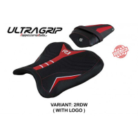 HOUSSE DE SELLE COMPATIBLE YAMAHA R1 (15-22) MODÈLE KAGRAN SPECIAL COLOR - Logo : AVEC LOGO, Type : ULTRAGRIP, Couleur : JAUNE BLANC