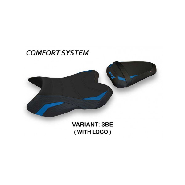 HOUSSE DE SELLE COMPATIBLE YAMAHA R1 (07-08) MODÈLE MARSTAL 1 - Logo : AVEC LOGO, Couleur : JAUNE, Type : CONFORT