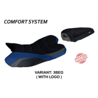 HOUSSE DE SELLE COMPATIBLE YAMAHA R1 (09-14) MODÈLE ARAXA SPECIAL COLOR - Logo : AVEC LOGO, Couleur : BLEU-GRIS, Type : CONFORT 