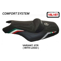 HOUSSE DE SELLE COMPATIBLE YAMAHA T-MAX (08-16) MODÈLE I LOVE ITALY CONFORT, ARG - Logo : AVEC LOGO, Couleur : ARGENT, Type : CONFORT