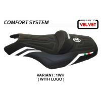 HOUSSE DE SELLE COMPATIBLE YAMAHA T-MAX (08-16) MODÈLE I LOVE ITALY CONFORT, ARG - Logo : AVEC LOGO, Couleur : ARGENT, Type : CONFORT