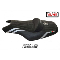 HOUSSE DE SELLE COMPATIBLE YAMAHA T-MAX (08-16) MODÈLE I LOVE ITALY CONFORT, ARG - Logo : AVEC LOGO, Couleur : ARGENT, Type : CONFORT