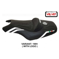 HOUSSE DE SELLE COMPATIBLE YAMAHA T-MAX (08-16) MODÈLE I LOVE ITALY CONFORT, ARG - Couleur : BLANC, Type : CONFORT, Logo : AVEC LOGO
