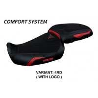 HOUSSE DE SELLE COMPATIBLE YAMAHA TRACER 9/9 GT (21-22) MODÈLE GADIR - Logo : AVEC LOGO, Couleur : BLEU, Type : CONFORT