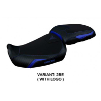 HOUSSE DE SELLE COMPATIBLE YAMAHA TRACER 9/9 GT (21-22) MODÈLE GADIR - Logo : AVEC LOGO, Couleur : BLEU, Type : CONFORT