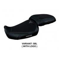 HOUSSE DE SELLE COMPATIBLE YAMAHA TRACER 9/9 GT (21-22) MODÈLE GADIR - Logo : AVEC LOGO, Couleur : NOIR, Type : CONFORT