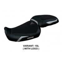 HOUSSE DE SELLE COMPATIBLE YAMAHA TRACER 9/9 GT (21-22) MODÈLE GADIR - Logo : AVEC LOGO, Couleur : NOIR, Type : CONFORT