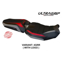 HOUSSE DE SELLE COMPATIBLE  YAMAHA TRACER 900 (18-20) MODÈLE NAIROBI SPECIAL COL - Logo : AVEC LOGO, Couleur : GRIS BLEU, Type : ULTRAGRIP