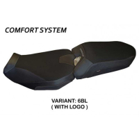 HOUSSE DE SELLE COMPATIBLE YAMAHA TRACER 900 (18-20) MODÈLE RIO 2 - Couleur : NOIR, Type : CONFORT, Logo : AVEC LOGO