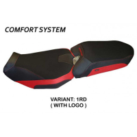 HOUSSE DE SELLE COMPATIBLE YAMAHA TRACER 900 (18-20) MODÈLE RIO 2 - Logo : AVEC LOGO, Couleur : ROUGE, Type : CONFORT