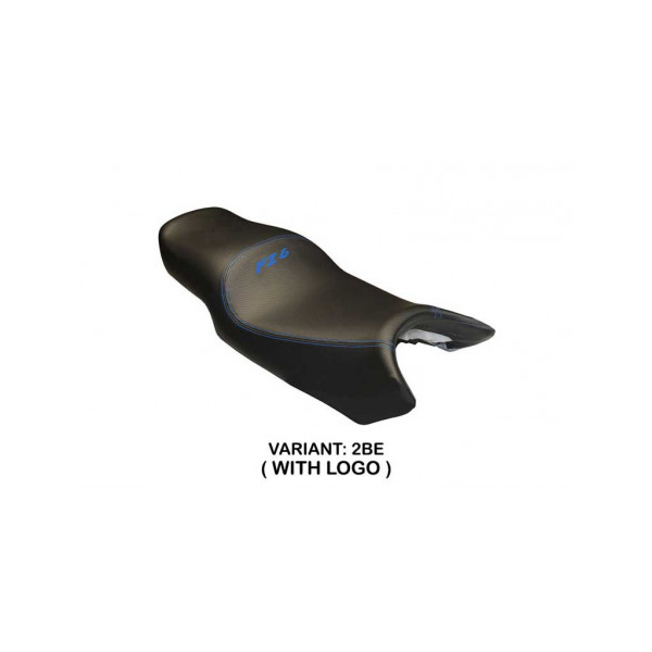 HOUSSE DE SELLE COMPATIBLE  YAMAHA FZ6 (04-11) MODÈLE DE BASE - Logo : AVEC LOGO, Couleur : OR, Type : STANDARD