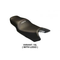 HOUSSE DE SELLE COMPATIBLE  YAMAHA FZ6 (04-11) MODÈLE DE BASE - Logo : AVEC LOGO, Couleur : ARGENT, Type : STANDARD