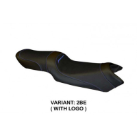 HOUSSE DE SELLE COMPATIBLE YAMAHA FZ6 RAZER (04-11) MODÈLE IVAN TOTAL BLACK - Logo : AVEC LOGO, Couleur : BLEU, Type : STANDARD 