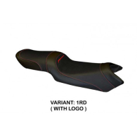HOUSSE DE SELLE COMPATIBLE YAMAHA FZ6 RAZER (04-11) MODÈLE IVAN TOTAL BLACK - Couleur : ROUGE, Type : STANDARD, Logo : AVEC LOGO