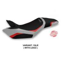 HOUSSE DE SELLE COMPATIBLE TRIUMPH SPEED TRIPLE (11-15) MODÈLE SPECIAL COLOR HEI - Logo : AVEC LOGO, Couleur : ARGENT ROUGE, Type : STANDARD 
