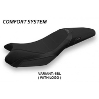 HOUSSE DE SELLE COMPATIBLE TRIUMPH STREET TRIPLE (13-16) MODÈLE MARIPOSA 1 - Couleur : BLANC, Type : CONFORT, Logo : AVEC LOGO