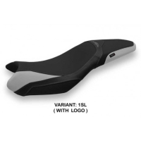 HOUSSE DE SELLE COMPATIBLE TRIUMPH STREET TRIPLE (13-16) MODÈLE VENTURA 1 - Couleur : BLANC, Type : STANDARD, Logo : AVEC LOGO