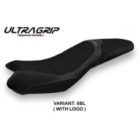 HOUSSE DE SELLE COMPATIBLE TRIUMPH STREET TRIPLE (13-16) MODÈLE VENTURA 1 - Couleur : BLEU, Logo : AVEC LOGO, Type : ULTRAGRIP