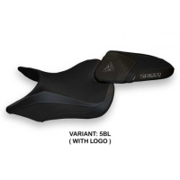 HOUSSE DE SELLE COMPATIBLE TRIUMPH SPEED TRIPLE (16-21) MODÈLE LAZISE 1 - Couleur : NOIR, Type : STANDARD, Logo : AVEC LOGO