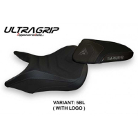 HOUSSE DE SELLE COMPATIBLE TRIUMPH SPEED TRIPLE (16-21) MODÈLE RESIA 1 - Couleur : NOIR, Logo : AVEC LOGO, Type : ULTRAGRIP