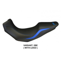 HOUSSE DE SELLE COMPATIBLE TRIUMPH TIGER 1050 (07-13) MODÈLE SALERNO - Logo : AVEC LOGO, Couleur : NOIR, Type : STANDARD 