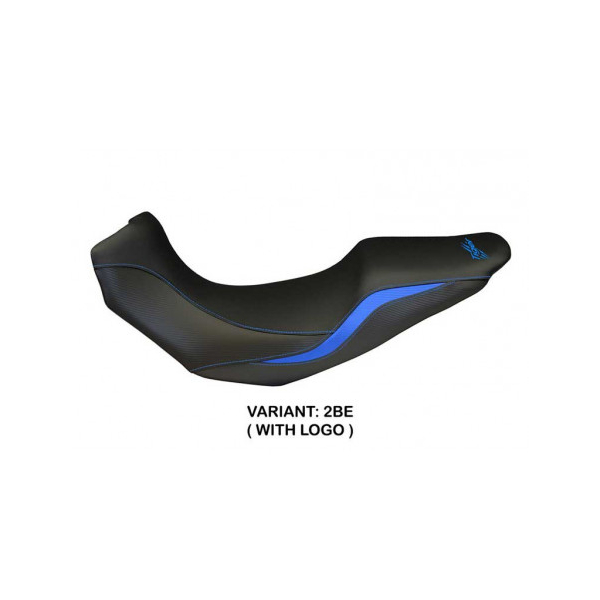 HOUSSE DE SELLE COMPATIBLE TRIUMPH TIGER 1050 (07-13) MODÈLE SALERNO - Logo : AVEC LOGO, Couleur : NOIR, Type : STANDARD