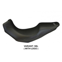 HOUSSE DE SELLE COMPATIBLE TRIUMPH TIGER 1050 (07-13) MODÈLE SALERNO - Logo : AVEC LOGO, Couleur : NOIR, Type : STANDARD