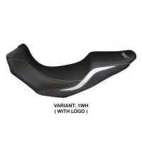 HOUSSE DE SELLE COMPATIBLE TRIUMPH TIGER 1050 (07-13) MODÈLE SALERNO - Logo : AVEC LOGO, Couleur : NOIR, Type : STANDARD